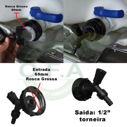 Imagem de Conexão Adaptador Container Ibc 1000l, Redução P 1/2