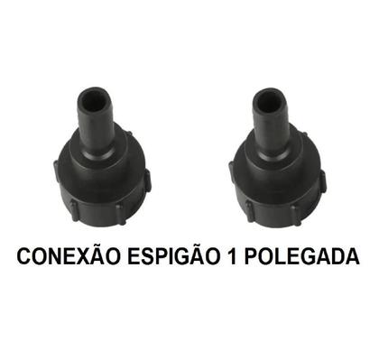 Imagem de Conexão Adaptador Espigão 2x1 Pol Container Ibc 1000l