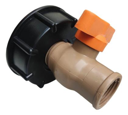 Imagem de Conexão Container Ibc 1000l Com Registro Esfera 3/4 Roscável