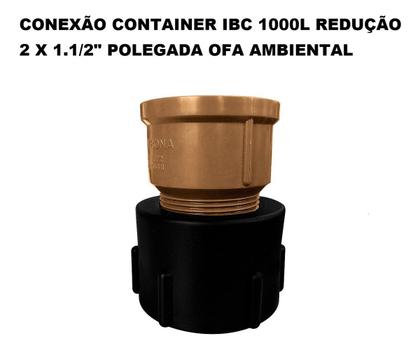 Imagem de Conexão Container Ibc 1000l Redução 2 X 1.1/2 Polegada