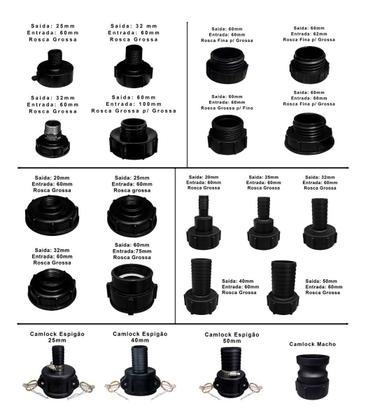 Imagem de Conexão Para Container Ibc De 1000l 60X32mm