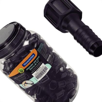 Imagem de Conexao Preta Tramontina Adaptador Rosca Interna 1/2'' Pote Com 80 Pecas - 78425744