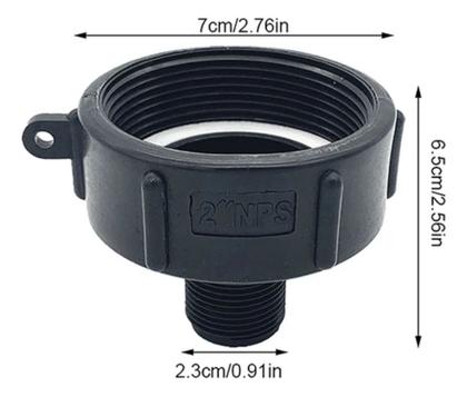 Imagem de Conexão Redução Para Container Ibc Rosca Fina 60x25mm - Ofa