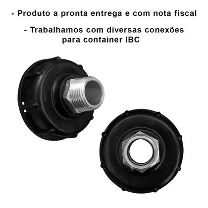 Imagem de Conexão Redução Para Container Ibc Rosca Grossa 2 X 3/4" Npt
