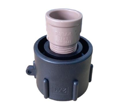 Imagem de Conexão Redução Para Container Ibc Rosca Grossa 60x32mm Ofa