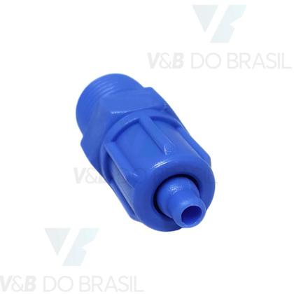 Imagem de Conexão Reta Macho Abs 6mm X 1/4"