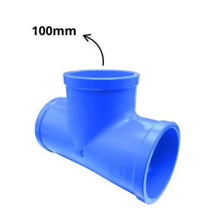 Imagem de Conexão Tê 100mm PVC Soldável Para Irrigação PN125 - Resistente e com Qualidade Garantida