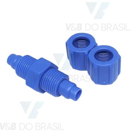 Imagem de Conexão União Reta Abs (Com Porcas) 8mm