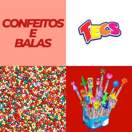 Confeito Bolinhas que Vem com Brinquedos Tutti-Frutti 28g - Tecs Imagem de Confeito Bolinhas que Vem com Brinquedos Tutti-Frutti 28g