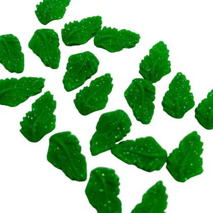 Imagem de Confeito de Açúcar - Folhas Verde - 20 unidades - Encantos de Açúcar - Rizzo