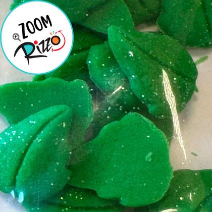 Imagem de Confeito de Açúcar - Folhas Verde - 20 unidades - Encantos de Açúcar - Rizzo