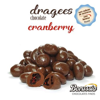 Imagem de Confeito de Cranberry sem Adição de Açúcares / sem Lactose Borússia Chocolates