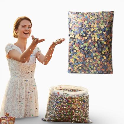 Imagem de Confete Carnaval Folia Festa Kit 3pct - 300g Total Bloquinho