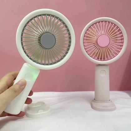 Imagem de Conforto no Escritório: Mini Ventilador Recarregável com Design Elegante e Funcional