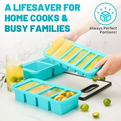 Imagem de Congelador molda AgiGear Silicone com tampas Recipiente de sopa de 250 ml