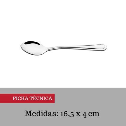 Imagem de Conj 12un colher inox s/mesa continental - Original