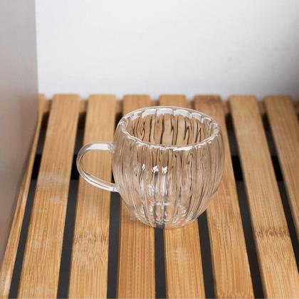 Imagem de Conj 2 xicaras cafe 5891 classic 80ml parede dupla borossilicato lyor design