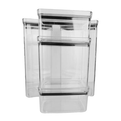 Imagem de Conj 5 Pote Herméticos Porta Alimento 580 1300 2200 2600 Ml 