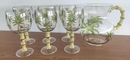 Imagem de Conj. 6 Taças Em Acrílico Palm Tree 495ml