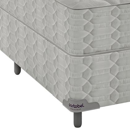Conj box portobel alpes 138x188x70 - Cama Box Solteiro - Magazine