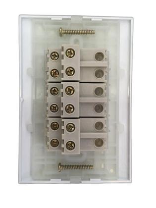 Imagem de Conj interruptor 6 teclas slim fina placa 4x2 c paralelo