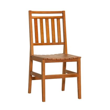 Imagem de Conj mesa compacta mariah com 4 cadeiras madeira maciça ripada