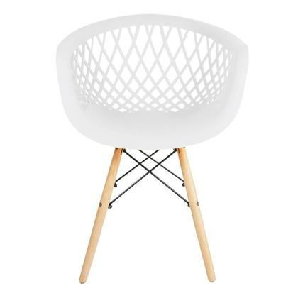 Imagem de Conj Mesa Eames Dsw 110Cm Redondo Com 4 Cad Web Dsw TP Branco - Branco