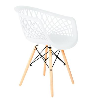Imagem de Conj Mesa Eames Dsw 110Cm Redondo Com 4 Cad Web Dsw TP Branco - Branco