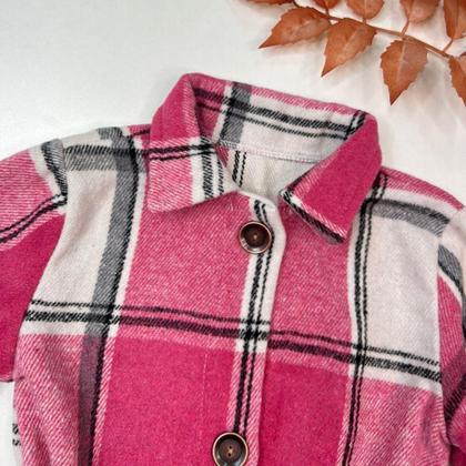 Imagem de Conjuntinho Inverno Infantil Elegante Casaco Calça Mini Diva Moda Blogueirinha