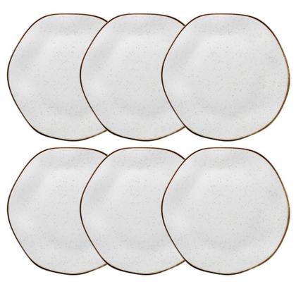 Imagem de Conjunto 06 Pratos Rasos 27,5Cm Ryo Maresia - Oxford