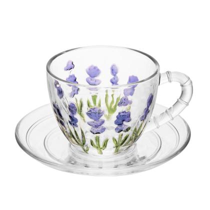 Imagem de Conjunto 06 Xícaras de Chá 220 ml Lavanda Lyor