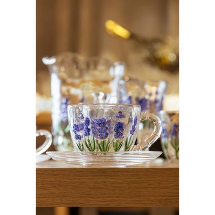 Imagem de Conjunto 06 Xícaras de Chá 220 ml Lavanda Lyor