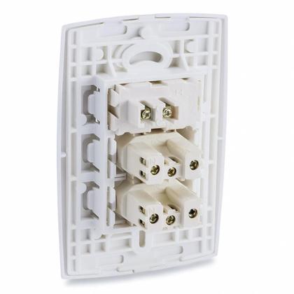Imagem de Conjunto 1 Interruptor 2 Tomadas Force Line