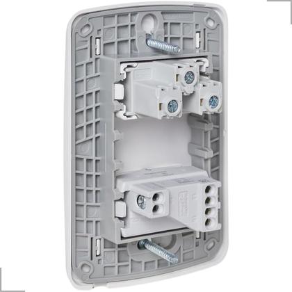Imagem de Conjunto 1 Interruptor e 1 Tomada 2P+T Miluz 10A 250V 4X2 Schneider