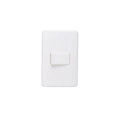 Imagem de Conjunto 1 Interruptor Horizontal Simples 10a 220v Simon 19 Branco