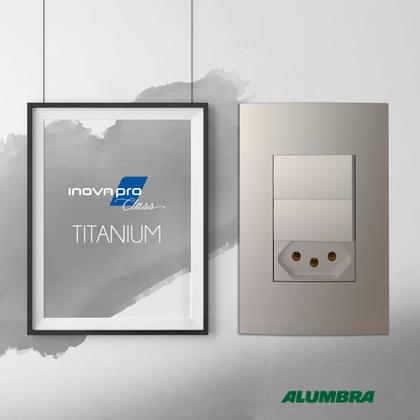 Imagem de Conjunto 1 Interruptor Paralelo 4x2 Titanium 85586 Alumbra