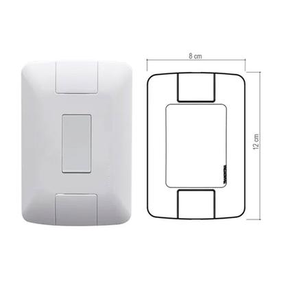 Imagem de Conjunto 1 Interruptor Paralelo Aria 4x2 Branco 6a 250v