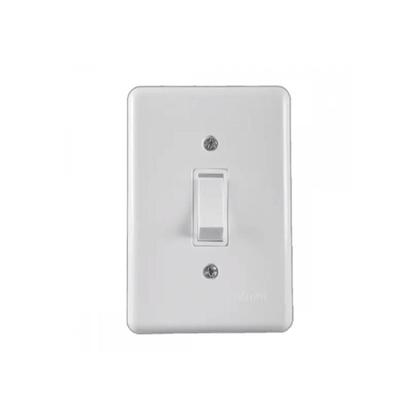 Imagem de Conjunto 1 Interruptor Paralelo Com Placa Stylus 250V/6A Branco 4 X 2 2022 Ilumi