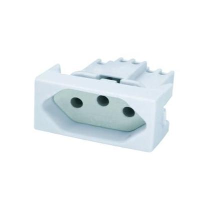 Imagem de Conjunto 1 Interruptor Simples + 1 Tomada 20A Perola 1803221