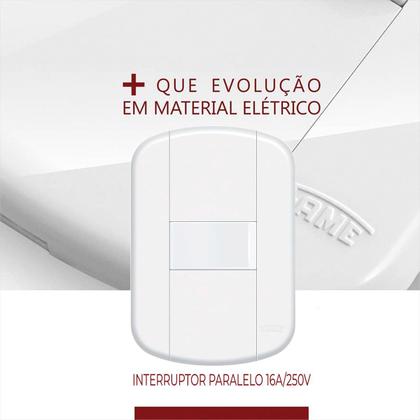 Imagem de Conjunto 1 Interruptor Simples 16a/250v Blanc Mais Kit C/6