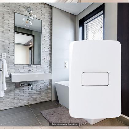 Imagem de Conjunto 1 Interruptor Simples 4x2 Branco B3 Margirius