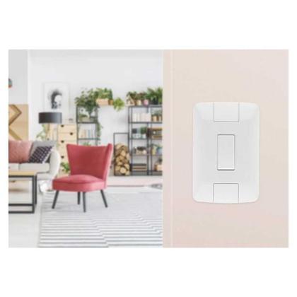 Imagem de Conjunto 1 interruptor simples - aria branca - tramontina