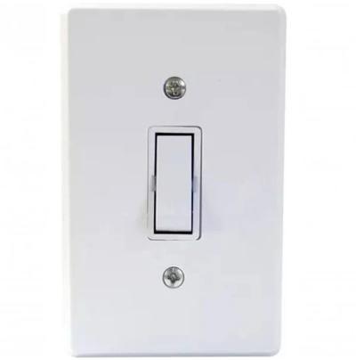 Imagem de Conjunto 1 Interruptor Simples C/ Placa Cor: Branco Ref: 1901.002 -RADIAL