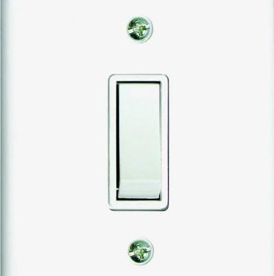 Imagem de Conjunto 1 Interruptor Simples C/ Placa Cor: Branco Ref: 1901.002 -RADIAL