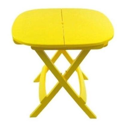 Imagem de Conjunto 1 Mesa 2 Cadeira Dobrável Plástico Sorveteria Cas