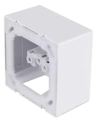 Imagem de Conjunto 1 Tecla Interruptor Paralelo 10A 250A Sobrepor Sistema X Brava Iriel Branco