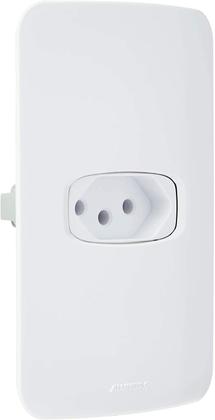 Imagem de Conjunto 1 Tomada 10A 2p+T 4x2 Branca Gracia 85333 Alumbra