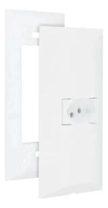 Imagem de Conjunto 1 Tomada 2P+T 10a 250v 4x2 Branco Soprano