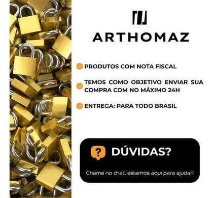 Imagem de Conjunto 10 Cadeados Stam 30mm Portão C/ Chaves Iguais