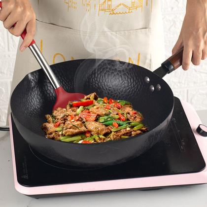 Imagem de Conjunto 10 Utensilios De Cozinha Silicone C/ Cabo Aço Inox LUMAI